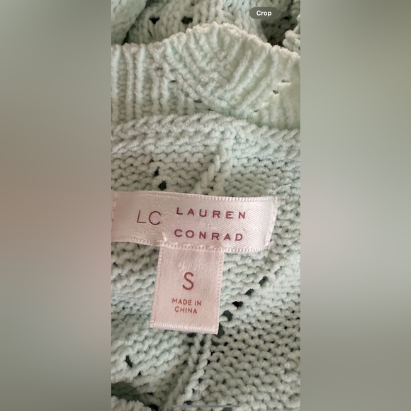 LC Lauren Conrad Balloon Sleeve Mock Neck Sweater size S Long sleeves - Picture 15 of 16